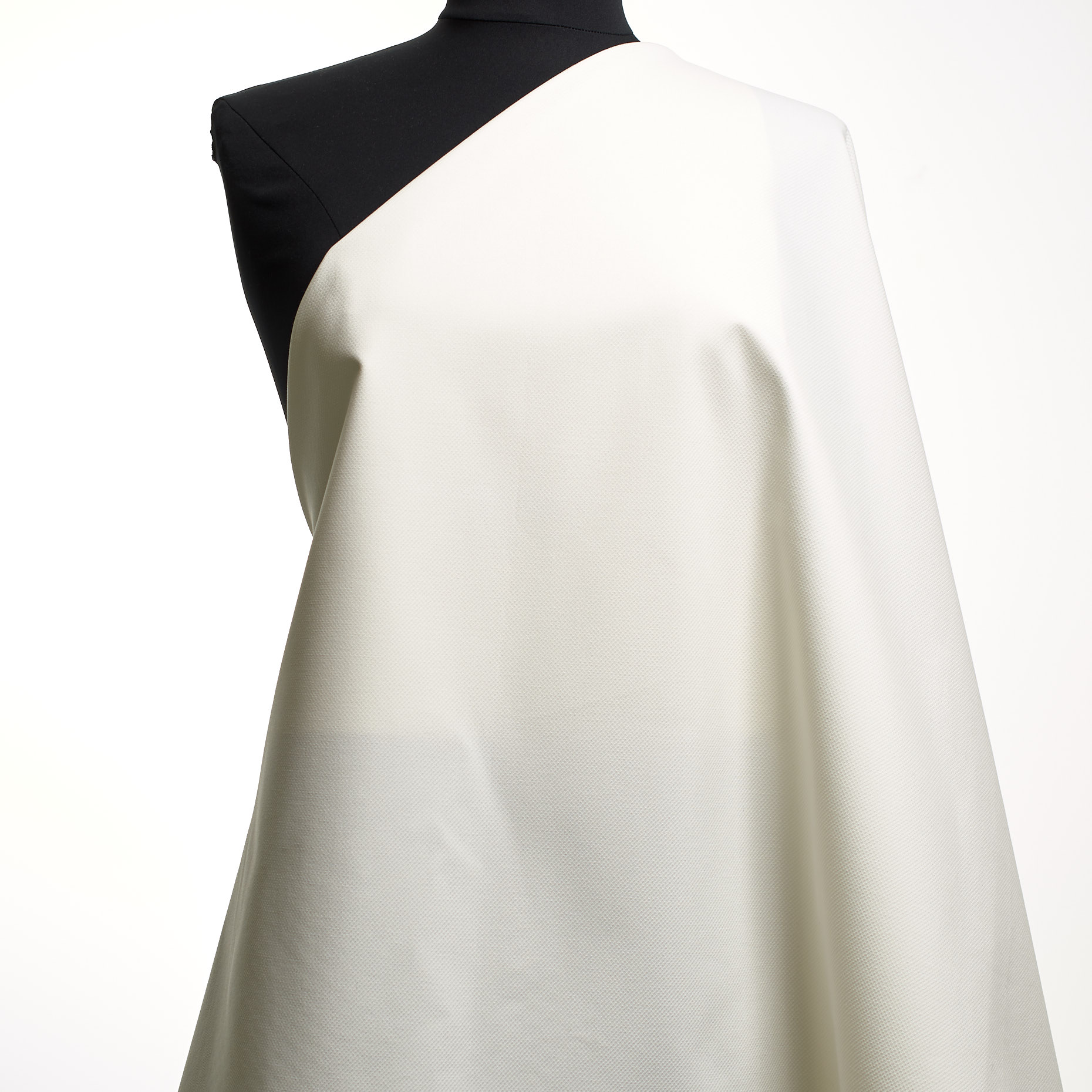 Twill, Cotton, Elastic, Brilliant White