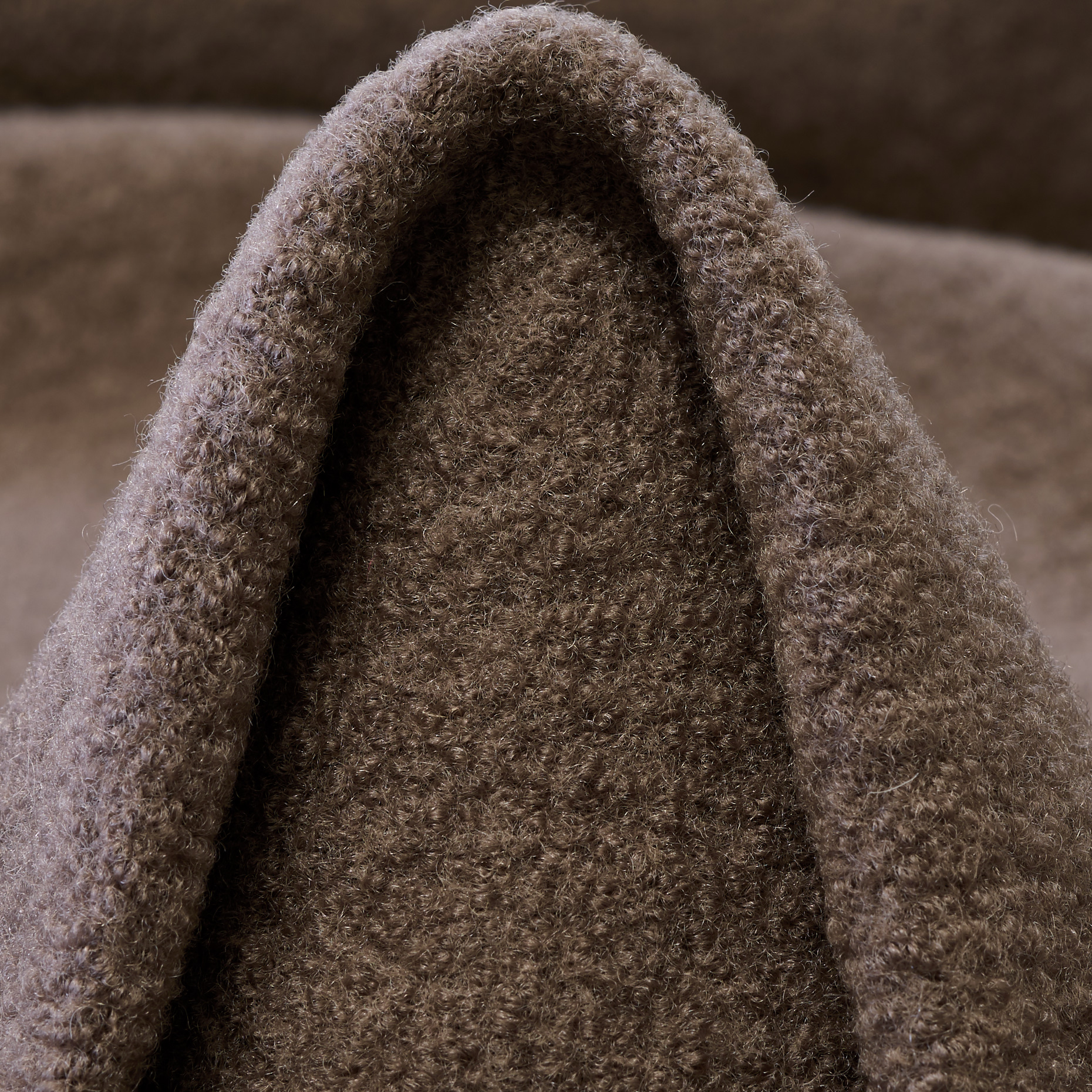 BOUCLÉ, BOILED WOOL, VIRGIN WOOL, FOSSIL