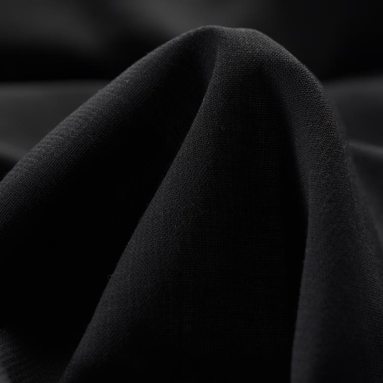 CRÊPE, WOOL, BLACK SAND
