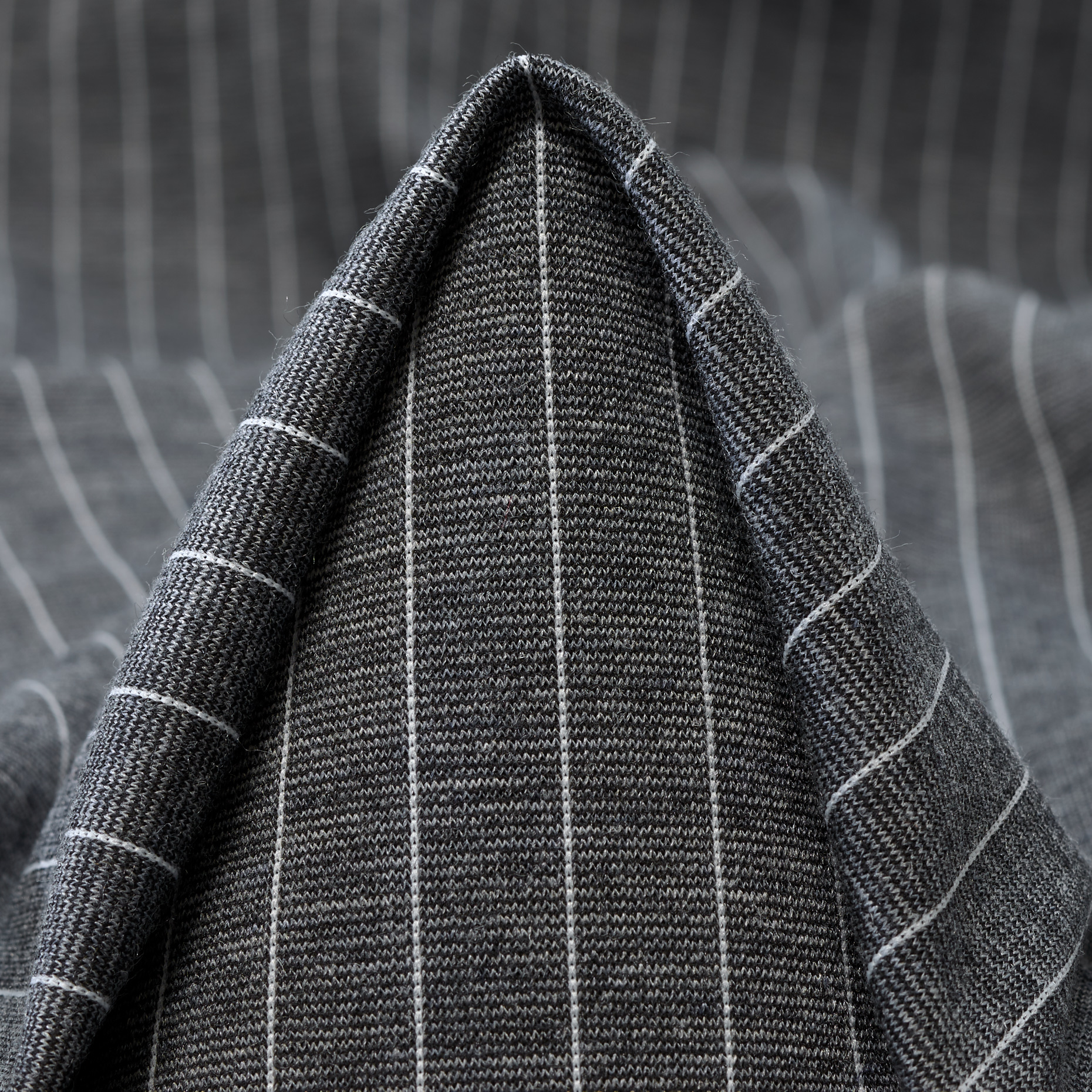 Jersey, Misto Viscosa, Rigato, Charcoal Gray (F000047363)
