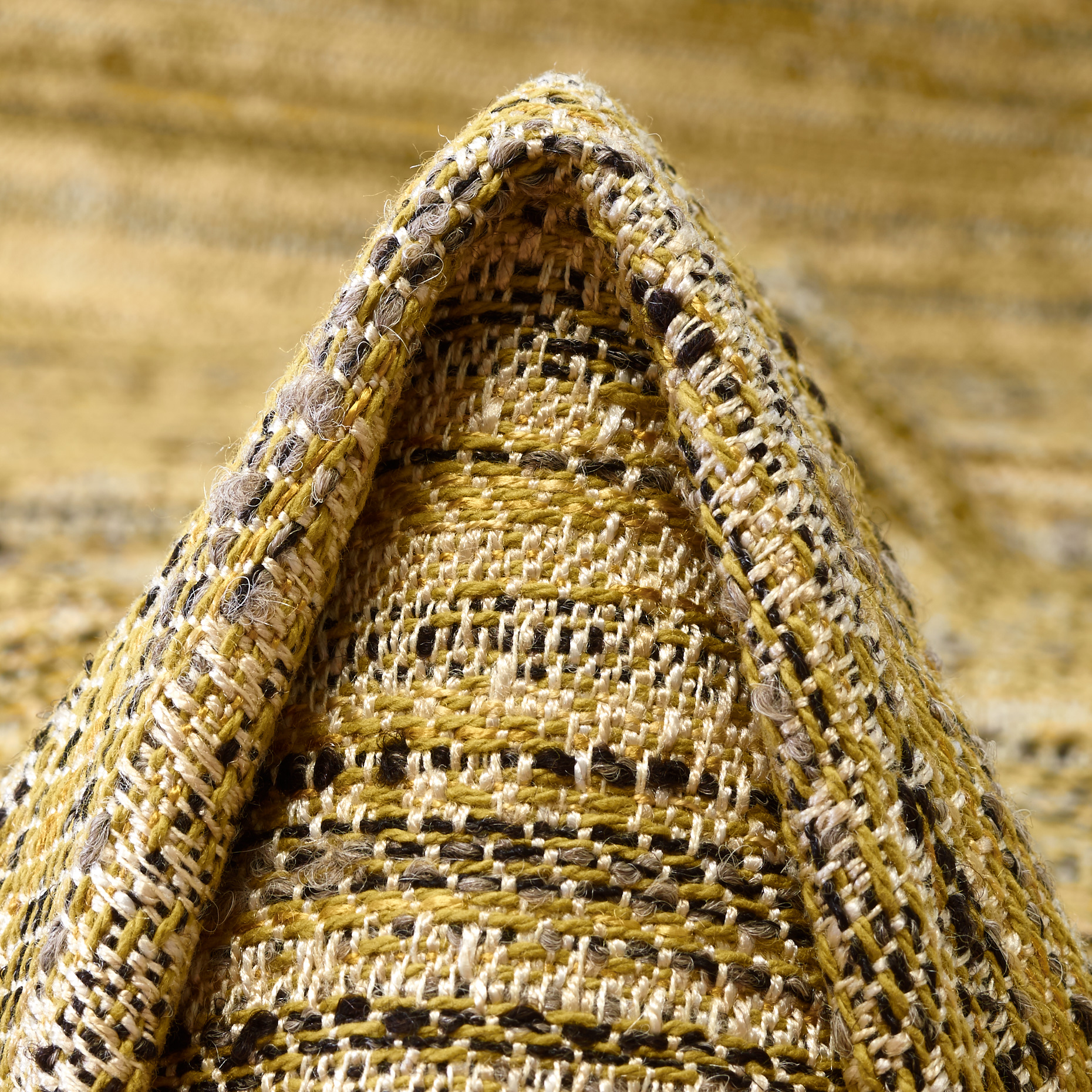 Jacquard, Viscosa, Misto Cotone, Rattan&Raven Black