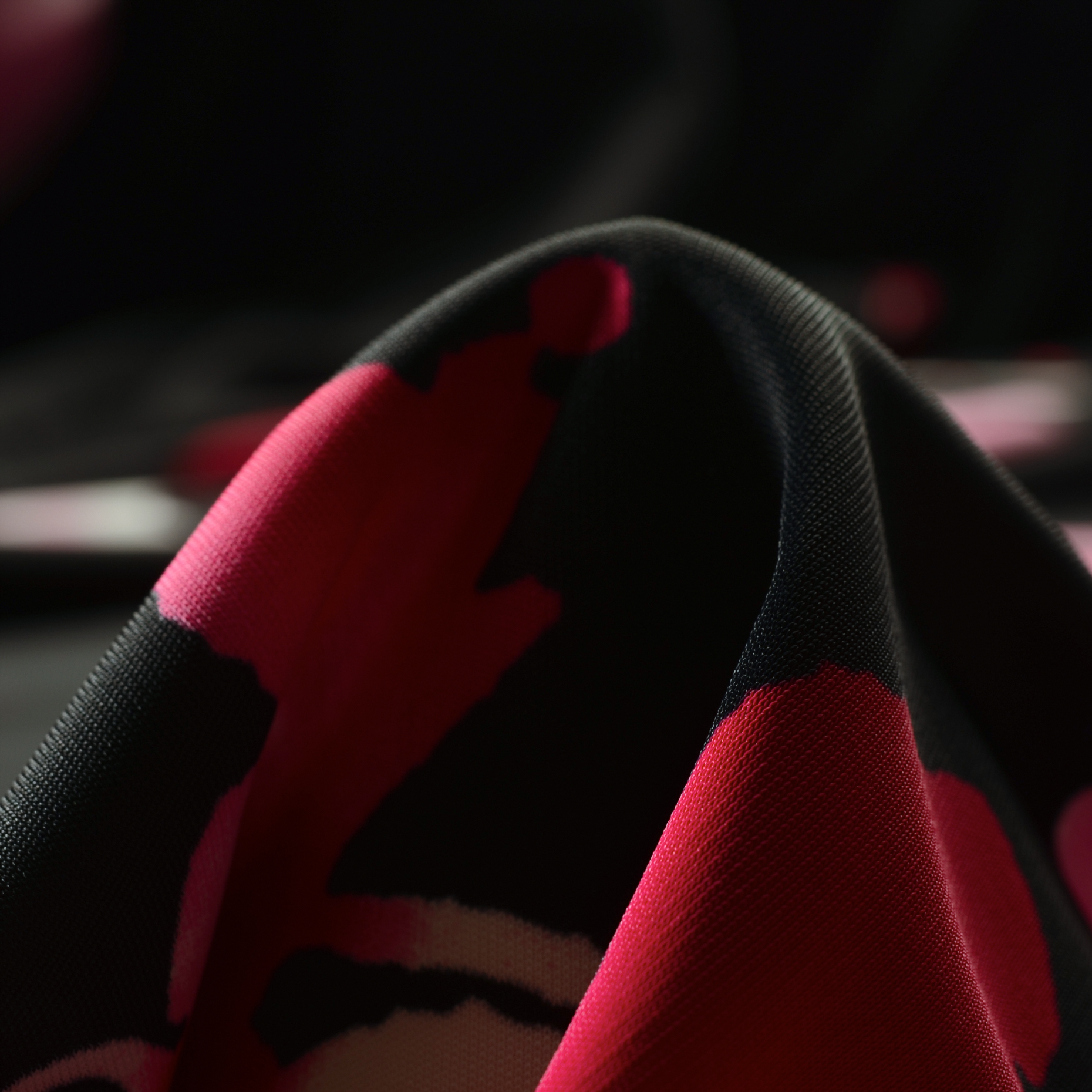 Single Jersey, Wiskoza, Wydrukowany, Strawberry